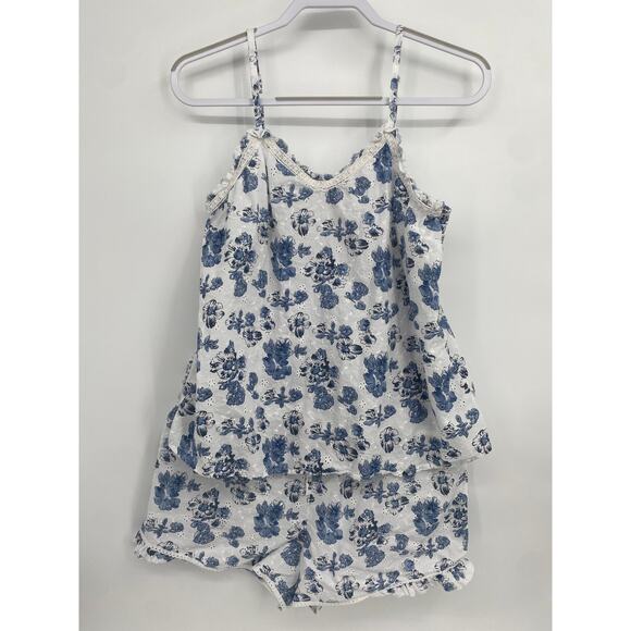 Rachel Ashwell The Prairie Floral Pajama Set Medium Tank Top Large Shorts - Picture 1 of 12